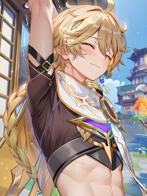 [Pixiv] 青德坊 - 紫电映幽笼，狐诱樱庭月隐踪，空蝉破云穹——雷电将军&nbsp;&nbsp; 八重神子 (107479500) [Ai generated] [Uncensored]_197_Raiden_Yae_197