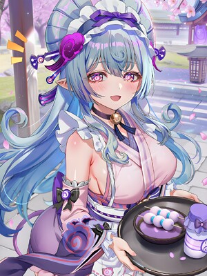 [Pixiv] 青德坊 - 紫电映幽笼，狐诱樱庭月隐踪，空蝉破云穹——雷电将军&nbsp;&nbsp; 八重神子 (107479500) [Ai generated] [Uncensored]_198_Raiden_Yae_198