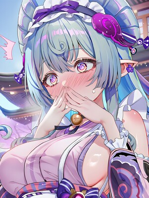 [Pixiv] 青德坊 - 紫电映幽笼，狐诱樱庭月隐踪，空蝉破云穹——雷电将军&nbsp;&nbsp; 八重神子 (107479500) [Ai generated] [Uncensored]_199_Raiden_Yae_199