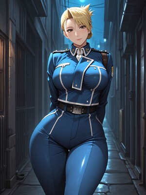 [Konoha Waifus] 莉莎·霍克艾 Riza [AI Generated]_002_Riza