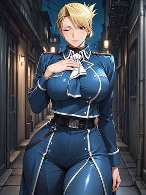 [Konoha Waifus] 莉莎·霍克艾 Riza [AI Generated]_003_Riza