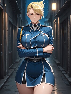 [Konoha Waifus] 莉莎·霍克艾 Riza [AI Generated]_005_Riza