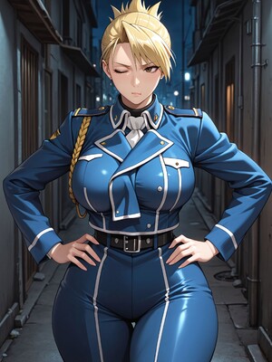 [Konoha Waifus] 莉莎·霍克艾 Riza [AI Generated]_006_Riza