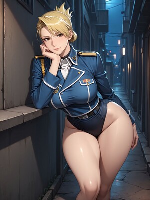 [Konoha Waifus] 莉莎·霍克艾 Riza [AI Generated]_007_Riza