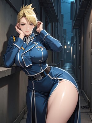 [Konoha Waifus] 莉莎·霍克艾 Riza [AI Generated]_008_Riza