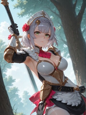 [PaperHero] - Genshin Impact - Noelle and Eula_#014