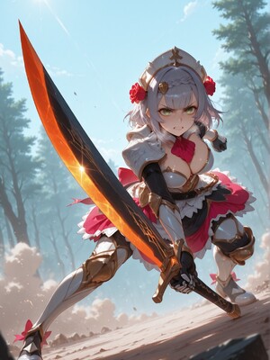 [PaperHero] - Genshin Impact - Noelle and Eula_#026