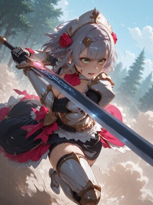 [PaperHero] - Genshin Impact - Noelle and Eula_#029