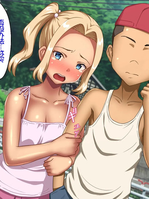 [ほっとみかん (きしめん)] ど田舎の夏休みは幼馴染なブロンド娘と汗ダク種付け交尾 [Chris个人机翻]_004_klcm