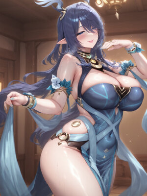 [Tamayuki] Lauma EX - Genshin Impact (Patreon) [AI Generated]