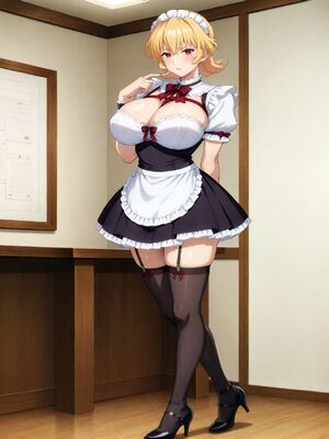 [嘎裡豬排]麗紗&nbsp;&nbsp;爆乳メイド狩り (Patreon) [AI Generated]_00001_1559195514