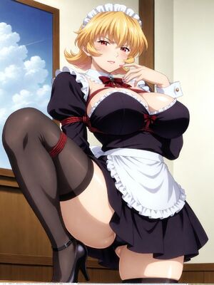 [嘎裡豬排]麗紗&nbsp;&nbsp;爆乳メイド狩り (Patreon) [AI Generated]_00015_1559195528