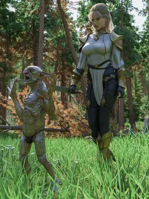 [Snow3D] 帝国女骑士与哥布林01_00014