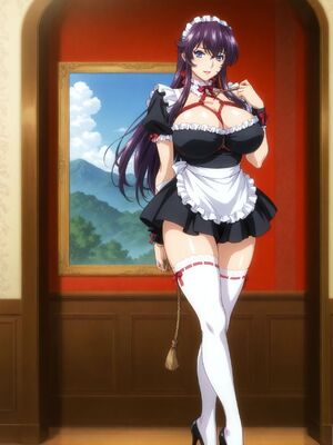 [嘎裡豬排]白崎美和子&nbsp;&nbsp;爆乳メイド狩り (Patreon) [AI Generated]_00009_808837530