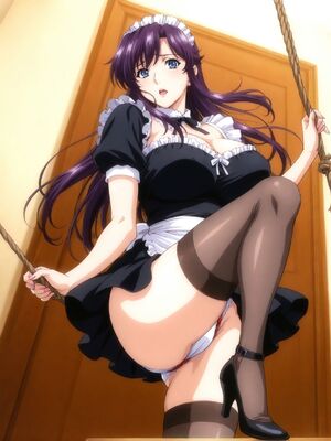 [嘎裡豬排]白崎美和子&nbsp;&nbsp;爆乳メイド狩り (Patreon) [AI Generated]_00012_808837533