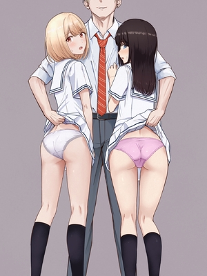 [シュクリーン] 市河いのり＆仁奈川ニコル 裏プロフィール／透けver&下着ver／イメージイラスト_10