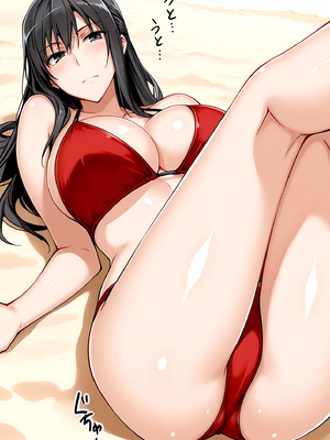 [ぶるん] 橘一家 ビーチで水着姿の親子 [AI生成]_0311