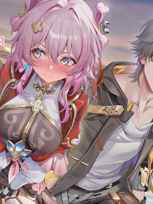 [Pixiv] 青德坊 -  初花习剑录·承欢（上）——三月七（巡猎） [Ai generated]_061