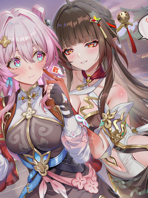 [Pixiv] 青德坊 -  初花习剑录·承欢（上）——三月七（巡猎） [Ai generated]_136