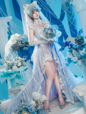 Natsuko夏夏子 - 碧蓝航线 柴郡婚纱_02_qdau