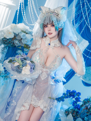 Natsuko夏夏子 - 碧蓝航线 柴郡婚纱_05_viwi