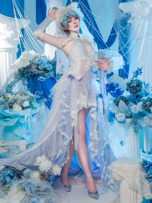 Natsuko夏夏子 - 碧蓝航线 柴郡婚纱_06_auyd