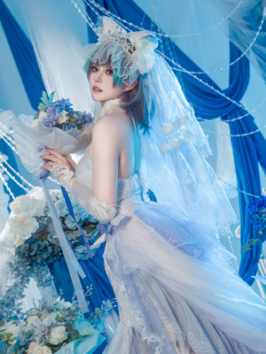 Natsuko夏夏子 - 碧蓝航线 柴郡婚纱_07_cxyv