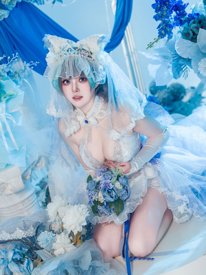 Natsuko夏夏子 - 碧蓝航线 柴郡婚纱_13_svbs