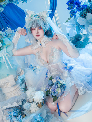 Natsuko夏夏子 - 碧蓝航线 柴郡婚纱_14_nuhf