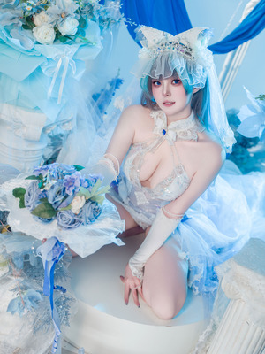 Natsuko夏夏子 - 碧蓝航线 柴郡婚纱_15_opid