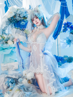 Natsuko夏夏子 - 碧蓝航线 柴郡婚纱_17_ajsa