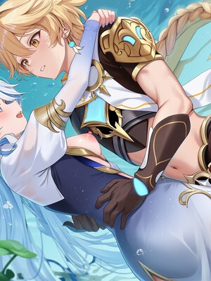 [Pixiv] 青德坊 - 浮沫蜃夢——フォカロルス フリーナ (107479500) [Ai generated]_052_Focalors_52