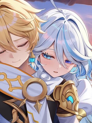 [Pixiv] 青德坊 - 浮沫蜃夢——フォカロルス フリーナ (107479500) [Ai generated]_141_Focalors_142