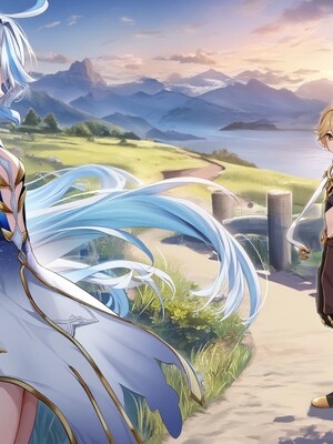 [Pixiv] 青德坊 - 浮沫蜃夢——フォカロルス フリーナ (107479500) [Ai generated]_144_Focalors_145