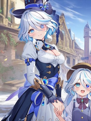 [Pixiv] 青德坊 - 浮沫蜃夢——フォカロルス フリーナ (107479500) [Ai generated]_159_Focalors_160