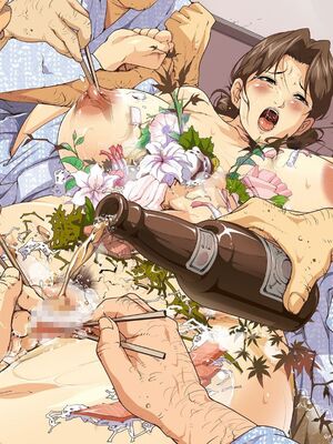 [JUNKセンター亀横ビル] お母さん美津子 酔いつぶれた父の目の前で宴会芸を強制され、和姦に応じる母親 [田文静个人机翻]_124