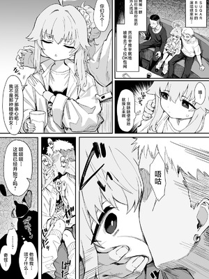 [ちぃずオレ] 柚鳥ナツ可哀想漫画 (ブルーアーカイブ)｜柚鸟夏的悲惨漫画 [角都九阳个人汉化]