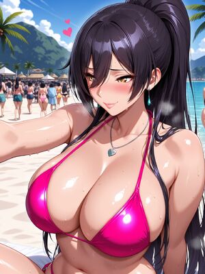 [spe-than] Shirase Sakuya beach bikini (Patreon) [AI Generated]_01340_226207885