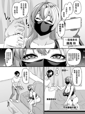 [てぃらみすたると (一弘)] ズボラ姉(配信者)が誤爆エロバズしたから開き直って姉弟でエロ配信する枠2 [中国翻訳]_page_006