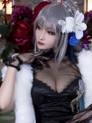 洛璃 LoLiSAMA 碧蓝航线 路易九世旗袍_06_hfjp