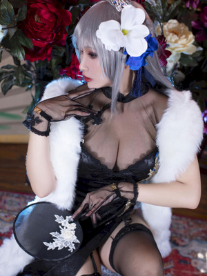 洛璃 LoLiSAMA 碧蓝航线 路易九世旗袍_07_fuen