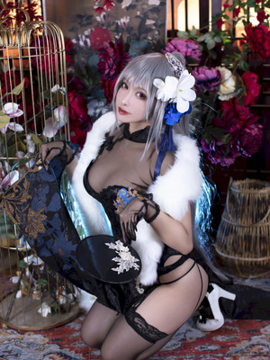 洛璃 LoLiSAMA 碧蓝航线 路易九世旗袍_23_uycd