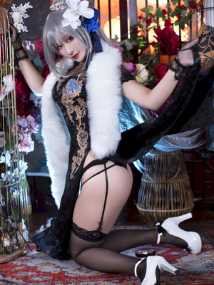 洛璃 LoLiSAMA 碧蓝航线 路易九世旗袍_26_lrmc