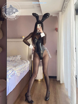 AT鲨 - 连体黑丝兔女郎 Black Stocking Bunny_006_pjtp