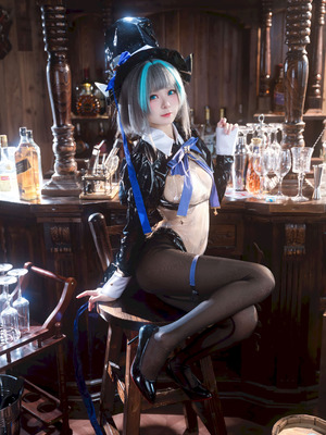 九柒喵 碧蓝航线 柴郡兔女郎_03_htbe