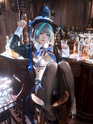 九柒喵 碧蓝航线 柴郡兔女郎_08_bars