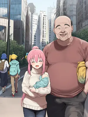 [美少女がキモ男に妊娠させられる] 「ぼっち」な私が「奥さん」に！?「ひとり」が「夫婦」になるまで〜中年キモ教師との結婚・出産〜 [AI Generated]_193