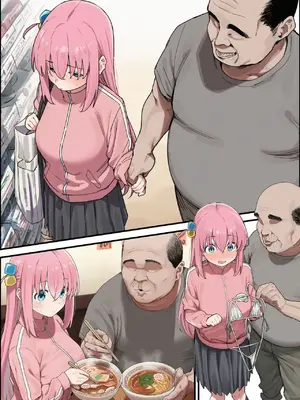 [美少女がキモ男に妊娠させられる] 「ぼっち」孤身一人的bochi酱成为中年教师的孕妻（纯机翻）[AI生成]_090_89