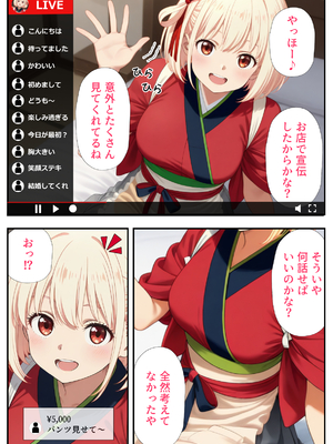 (同人CG集) [だぶるクリっく] リコリコ生放送 投げ銭大作戦 (リコリス・リコイル) [AI生成]_A_009