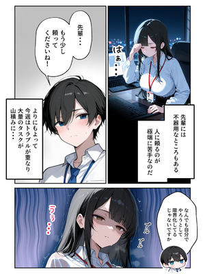 (同人CG集) [だぶるクリっく] 先輩えっち クール系なのにアホ可愛い女上司をお持ち帰りした話 (オリジナル) [AI生成]_OL_003